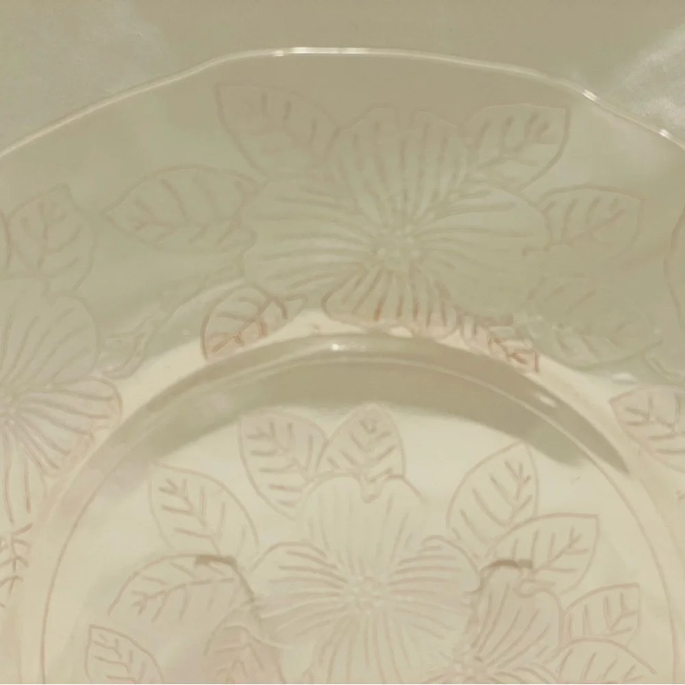 ☀️2/$20 Macbeth-Evans Dogwood Pink Depression Glass 8” Luncheon Plate